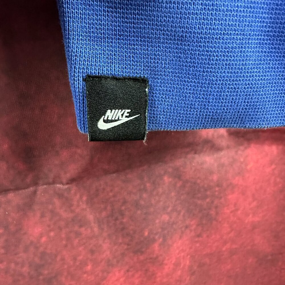 NIKE SPORTSWEAR "JUST DO IT" MEN'S PULLOVER HOODIE, BLUE, KANGAROO POCKETS, M - Picture 6 of 11